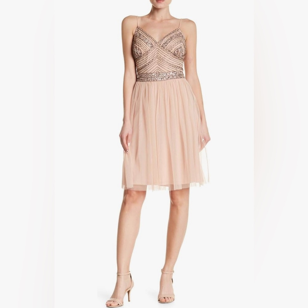 Marina dress 6 beaded pastel pink